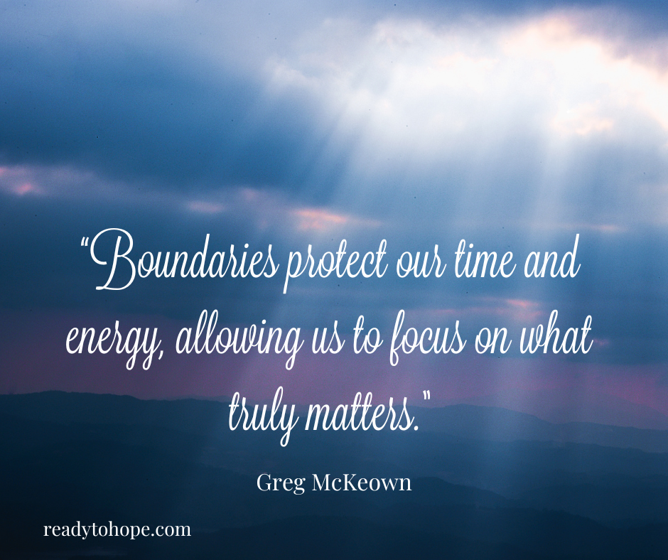 Ready to Hope Healthy Boundaries