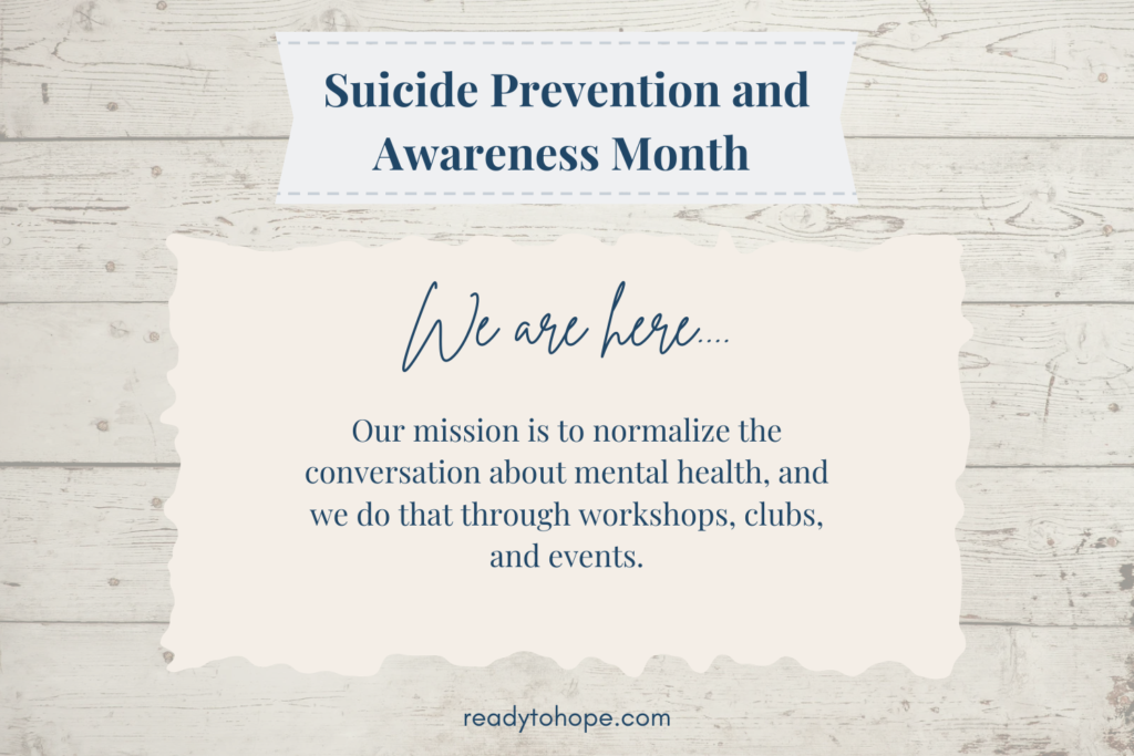 Suicide Prevention and Awareness Month Action Steps