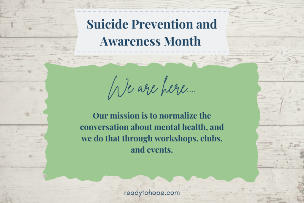 Suicide Prevention and Awareness Month Resources