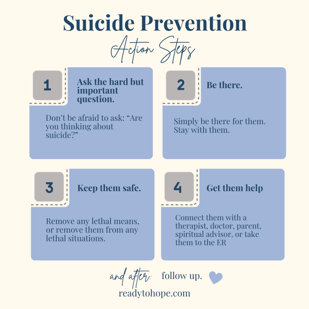 Suicide Prevention and Awareness Month Action Steps