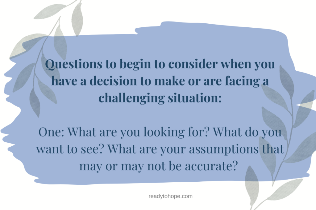 Being purposeful about the lens we choose to see the world, ourselves, and others
