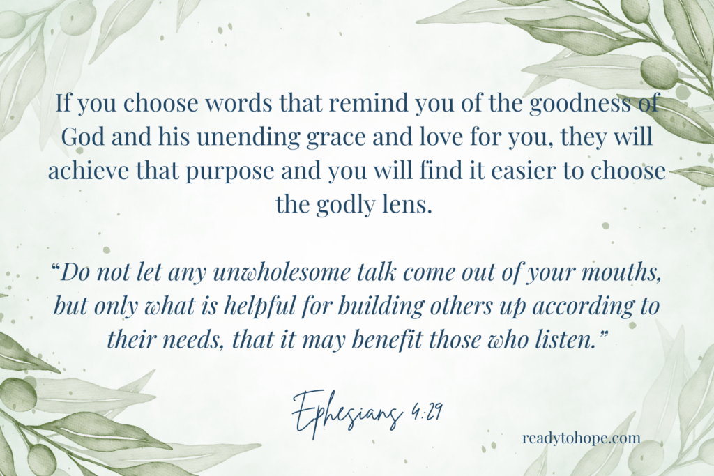 Using your words to speak truth into your mind