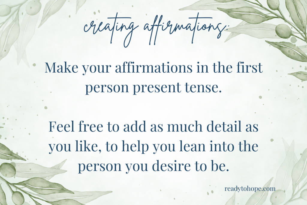 Using your words to speak truth into your mind